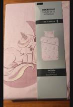 Eenpersoons Nieuw Dekbedovertrek Eenhoorn Roze 140x200 cm, Eenpersoons, Dekbedovertrek, Nieuw, Ophalen of Verzenden