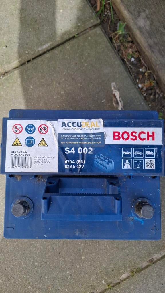 Bosch S4 002 Accu 52Ah 12V - Gebruikt, Ophalen of Verzenden