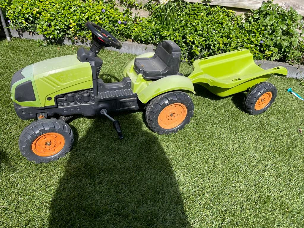 Tractor met aanhager, Ophalen, Gebruikt