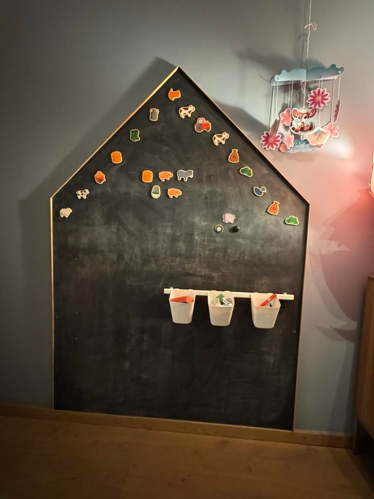 Krijtbord / magneetbord, Ophalen, Zo goed als nieuw, Krijtbord