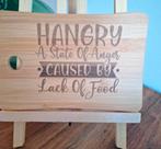 Nieuwe bamboe snijplank met tekst, Ophalen of Verzenden, Nieuw