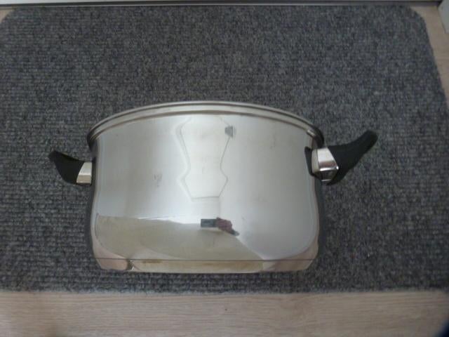 kookpan pan edelstaal rvs capsuled bottom, Huis en Inrichting, Keuken | Potten en Pannen, Ophalen, Zo goed als nieuw, Rvs, Kookpan of Snelkookpan