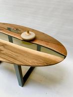 Europese walnoot epoxy tafels, Ophalen of Verzenden, Zo goed als nieuw, 75 cm of meer, 60 cm of meer