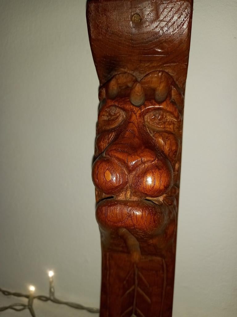 Wand console leeuw/massief hout, Antiek en Kunst, Ophalen of Verzenden, Klassiek, Hout