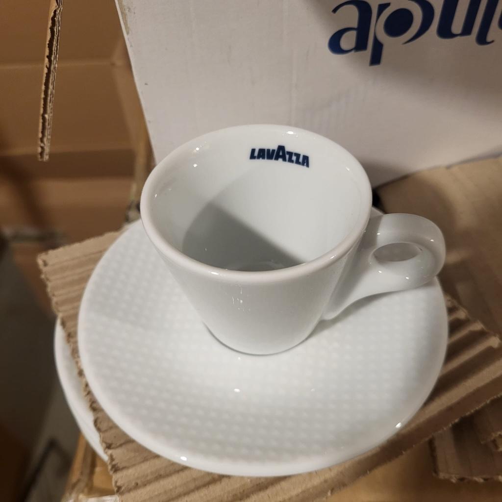 Lavazza kop en schotel (set van 6), Ophalen of Verzenden, Nieuw, Porselein, Kop en/of schotel