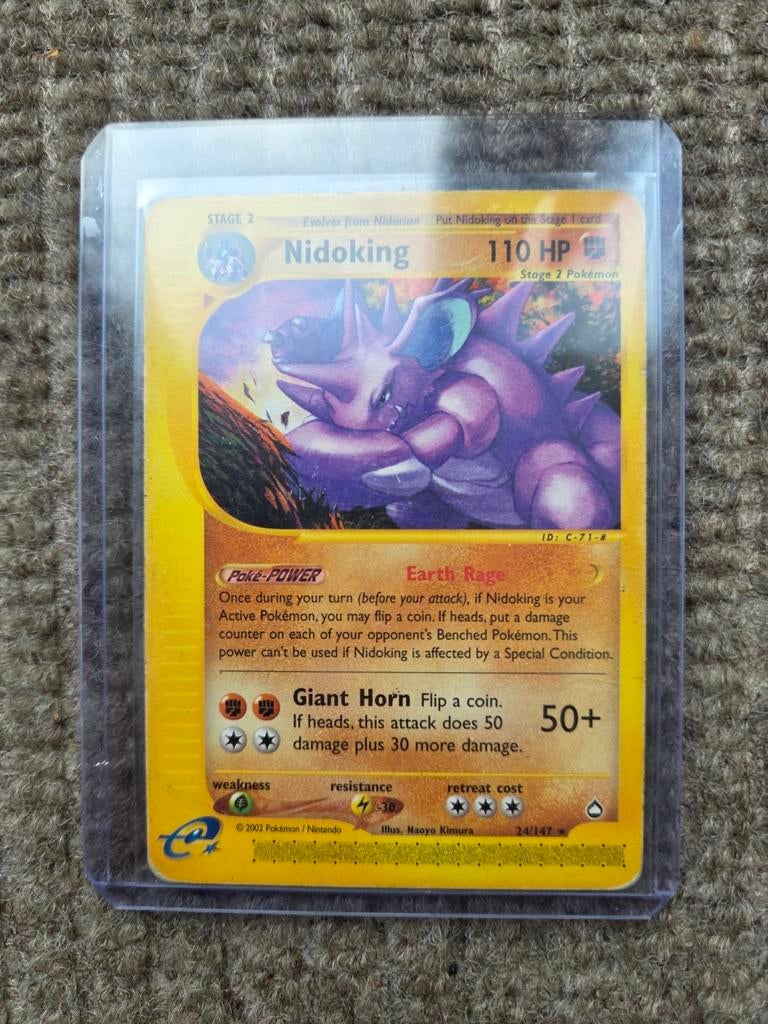 Pokémon Nidoking kaart 24/147, Ophalen of Verzenden, Gebruikt, Losse kaart