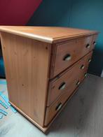 Massief grenen ladekast, Huis en Inrichting, Kasten | Ladekasten, Ophalen, 5 laden of meer, 50 tot 100 cm, Zo goed als nieuw