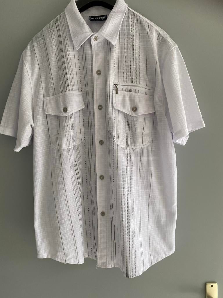 FOGLIE ROSSE Heren overhemd wit XL, Kleding | Heren, Overhemden, Ophalen of Verzenden, Nieuw, Wit, Halswijdte 43/44 (XL)