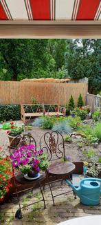 Aluminium bamboe look loungebank - Zo goed als nieuw, Ophalen of Verzenden, Zo goed als nieuw, Aluminium