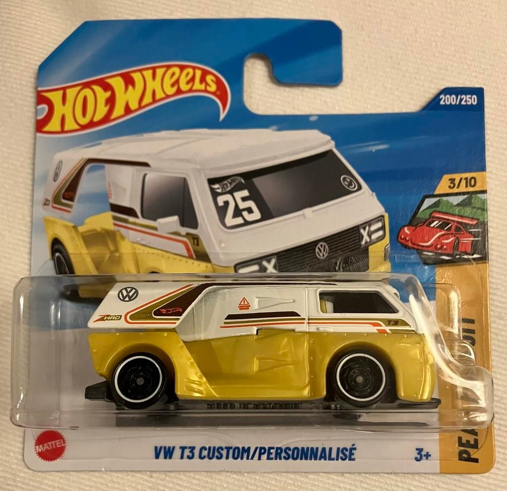 Hot Wheels VW T3 Custom wit/geel Hotwheels, Ophalen of Verzenden, Nieuw, Auto