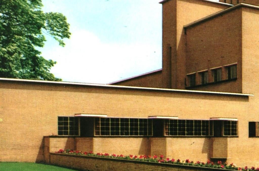 914373 Hilversum NH 1964 Raadhuis Dudok Postzegel afgeweekt, Ophalen of Verzenden, 1960 tot 1980, Gelopen, Noord-Holland