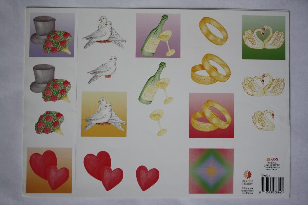 10 stuks Knipvellen 3D 7018, Ophalen of Verzenden, Nieuw, Man of Vrouw, Knipvel