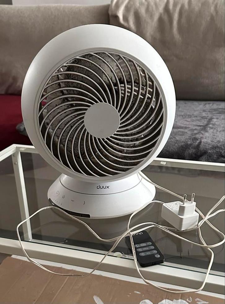 DUUX White Globe Fan met afstandsbediening, Witgoed en Apparatuur, Ventilatoren, Gebruikt, Tafelventilator, Ventilator met afstandsbediening