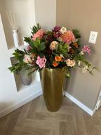 Hoge Gouden Vaas 80CM & Kunstbloemen, Huis en Inrichting, Ophalen of Verzenden, Zo goed als nieuw