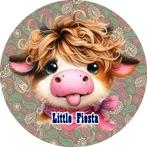 L1450 icing frosting koe 18cm eetbare taart plaat print, Ophalen of Verzenden, Nieuw, Taarten, Versiering