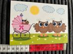 1381. Kaart illustr Kinderwagen Uil Uilen, Ophalen of Verzenden, Ongelopen