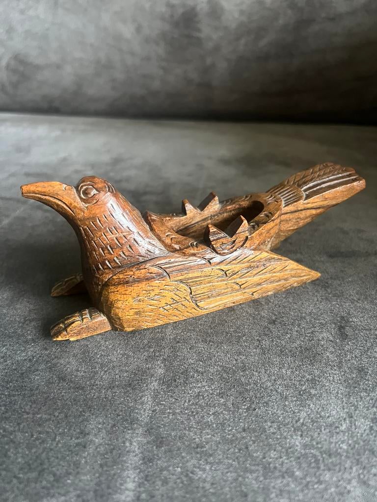 Antiek Houten Vogeltje Bali., Antiek en Kunst, Ophalen of Verzenden
