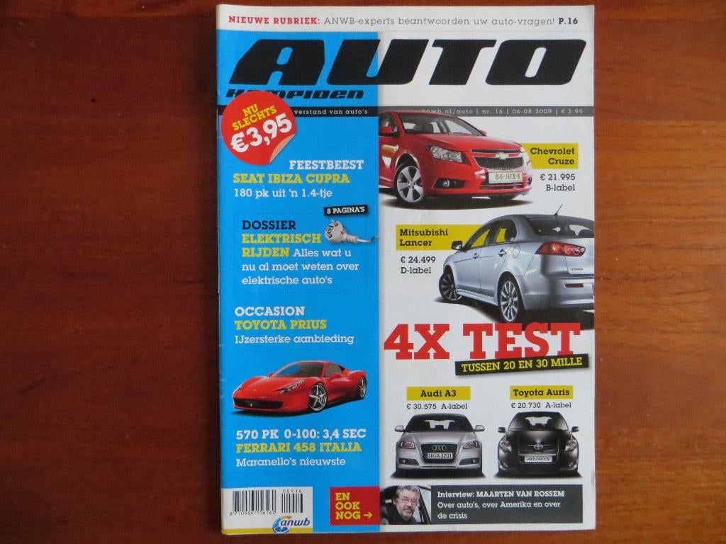 Autokampioen 16 2009 Seat Ibiza Cupra, Ferrari 458 Italia, Ophalen of Verzenden, Nieuw, Ferrari