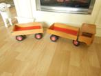 HOUTEN Kiep Truck +Aanhang - 75 cm -, Ophalen of Verzenden, Gebruikt, Duw- of Trekspeelgoed