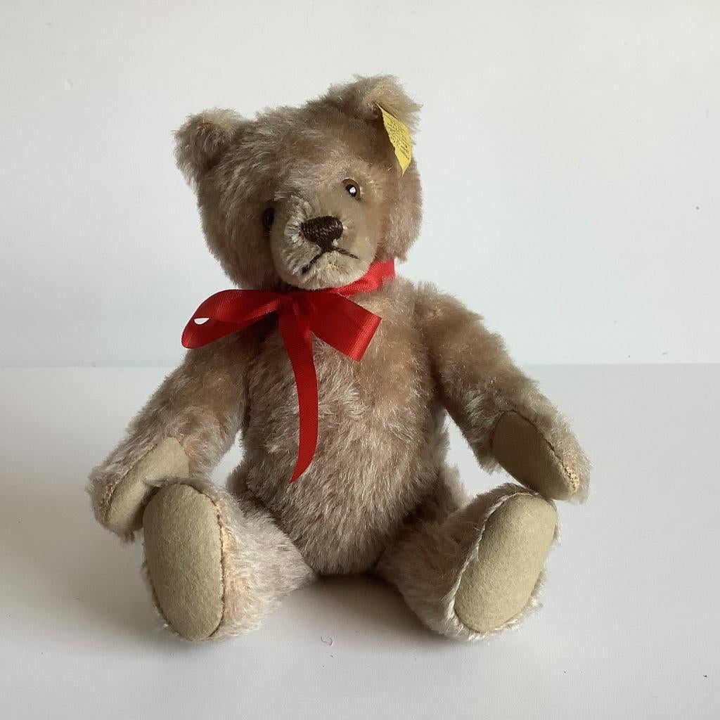 Vintage Steiff original teddybeer, Ophalen of Verzenden, Zo goed als nieuw, Stoffen beer, Steiff