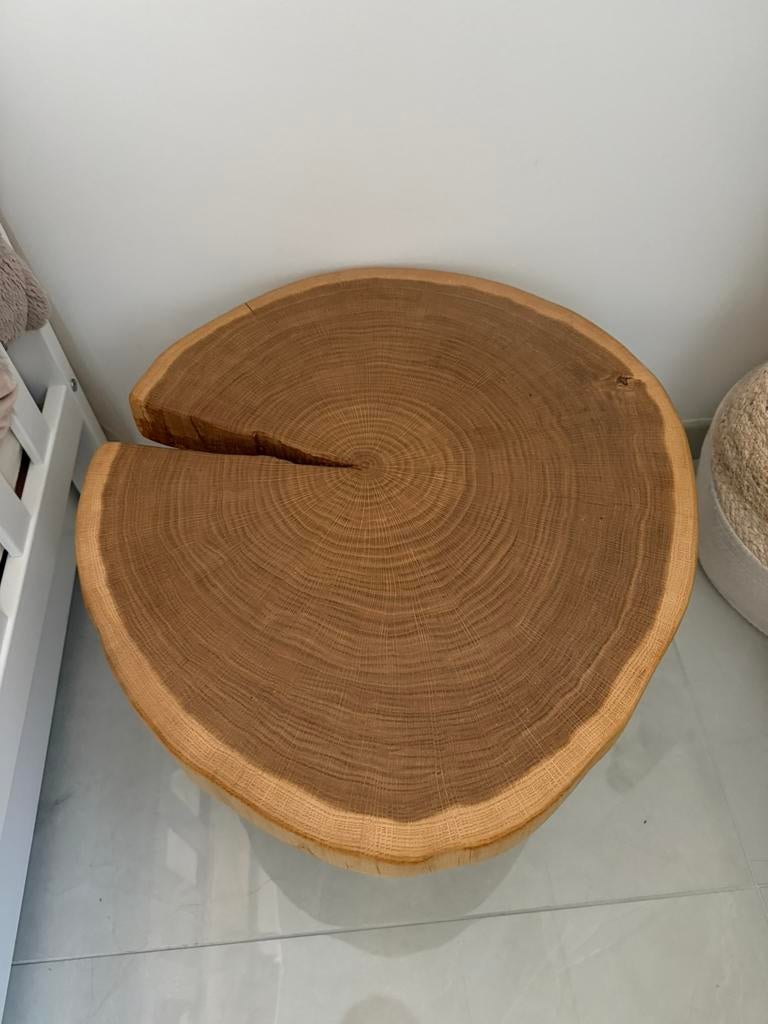 Te Koop: eiken salontafel, Ophalen, Zo goed als nieuw, Hout