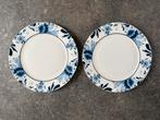 Dutch Floral dinerborden 2st (Delftsblauw), Ophalen of Verzenden, Zo goed als nieuw, Bord(en), Overige stijlen