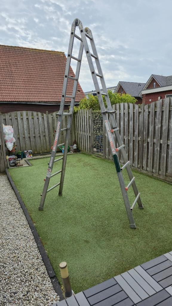 WAKÜ 46 multifunctionele ladder, Ophalen, Gebruikt, Opvouwbaar of Inschuifbaar, 2 tot 4 meter