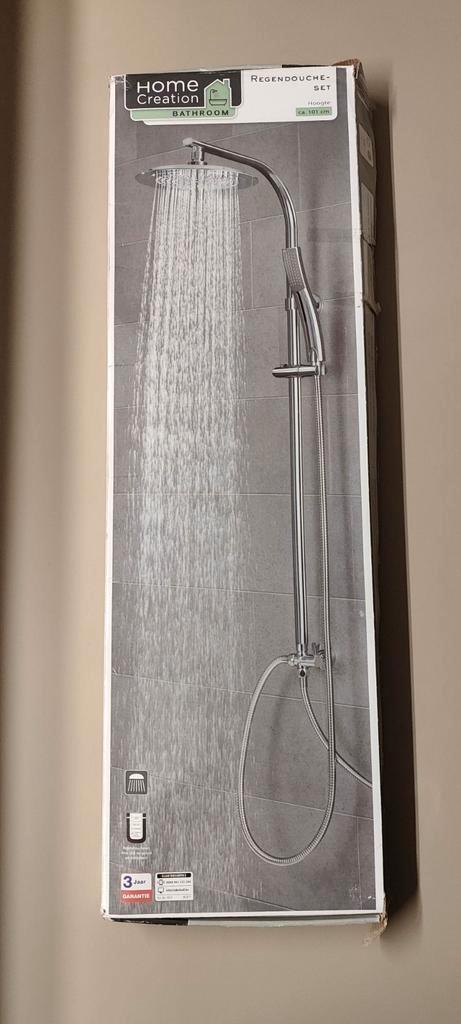 Regendouche set 24cm - Nieuw in doos, Doe-het-zelf en Verbouw, Sanitair, Nieuw, Douche, Chroom, Ophalen