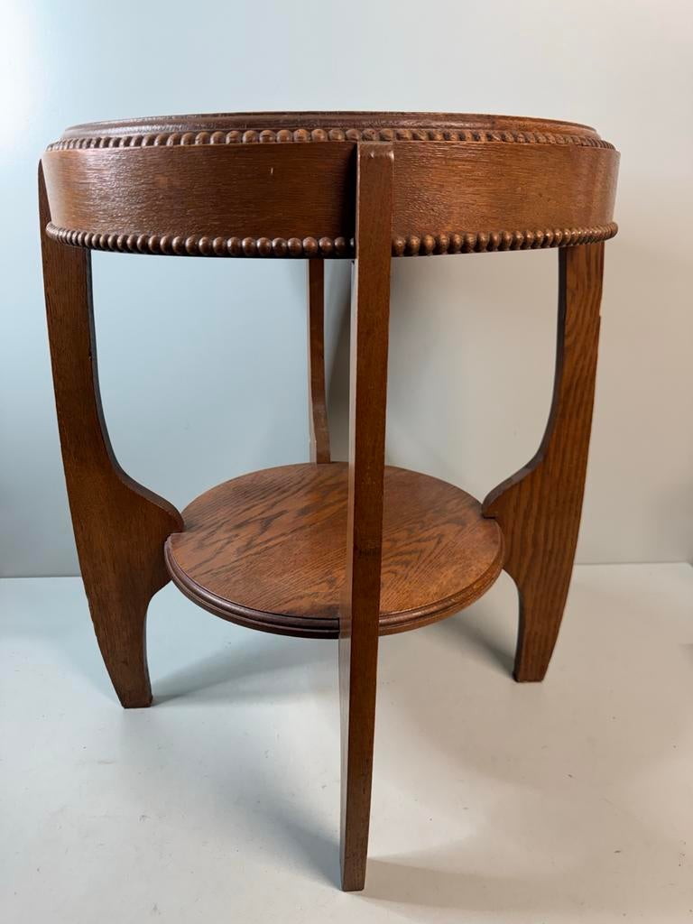 Prachtige eikenhouten Amsterdamse School Art Deco tafel, Antiek en Kunst, Antiek | Meubels | Tafels, Ophalen of Verzenden