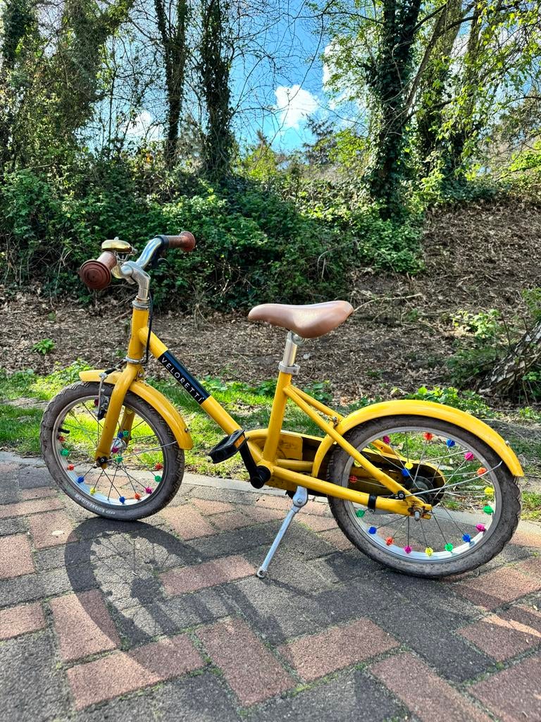 Veloretti maxi kinderfiets 16 inch, Fietsen en Brommers, Fietsen | Kinderfietsjes, Gebruikt, 16 tot 20 inch, Zijwieltjes, Ophalen of Verzenden