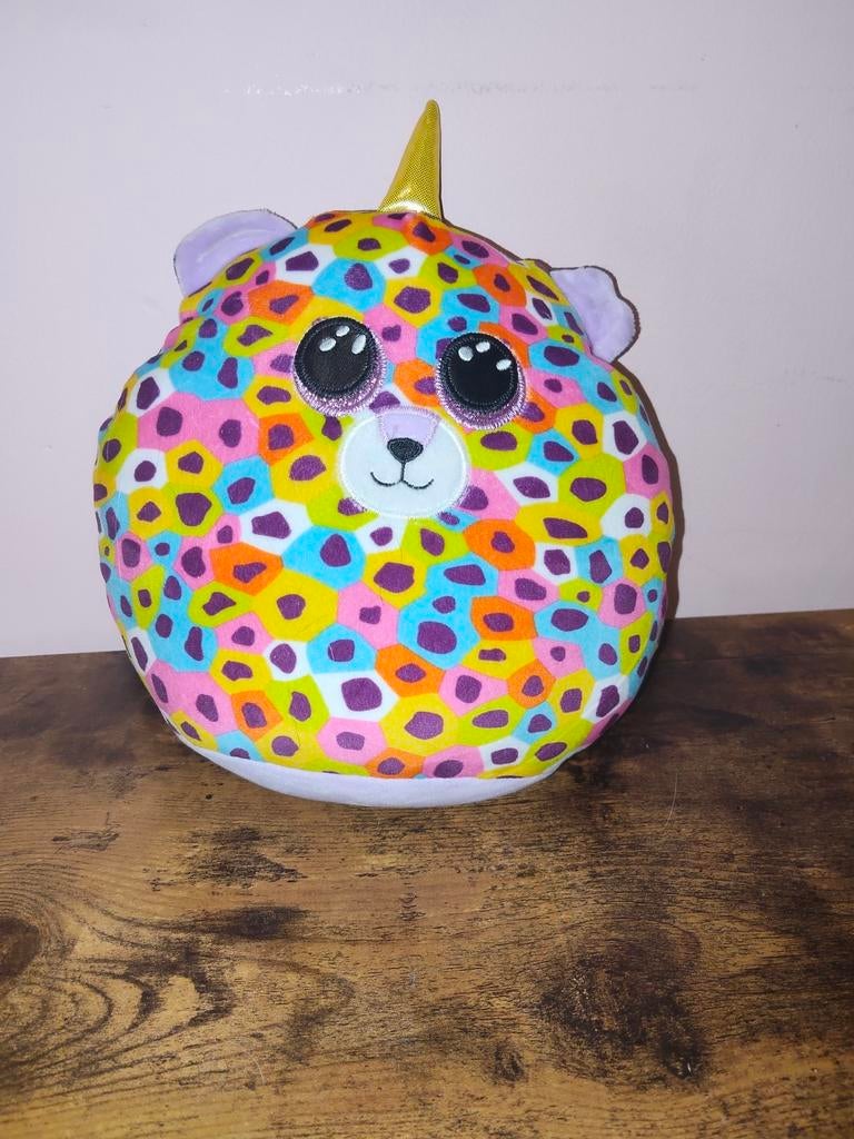 Ty Squishy Giselle knuffel, rond, kleurrijk, 20 cm, zacht, Ophalen, Zo goed als nieuw, Overige typen