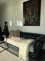 Chesterfield 2.5 zits bank (zwart), Ophalen, Gebruikt, Overige maten, 150 tot 200 cm