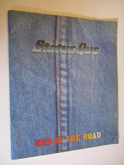 Status Quo Tour Boek End Of The Road, Ophalen of Verzenden, Zo goed als nieuw, Boek, Tijdschrift of Artikel