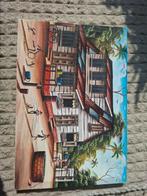 Schilderij met huis en mensen, gesigneerd Aruba, Ophalen of Verzenden