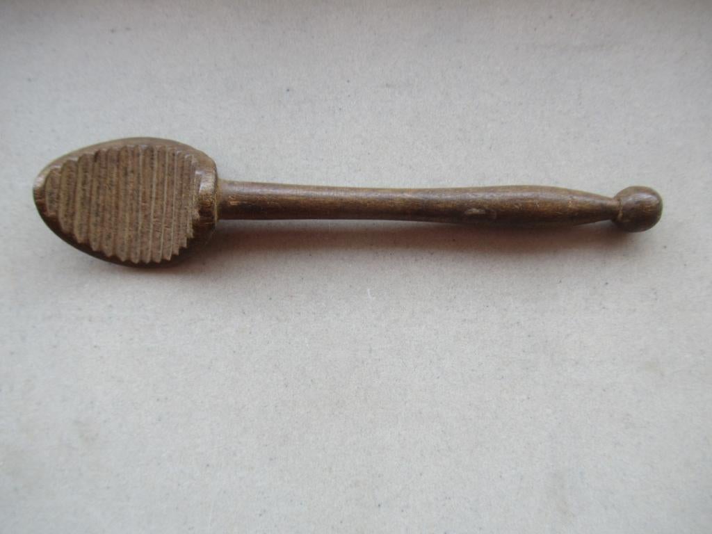 Antieke houten boterkruller / boterspaan uit ca. 1900, Ophalen of Verzenden
