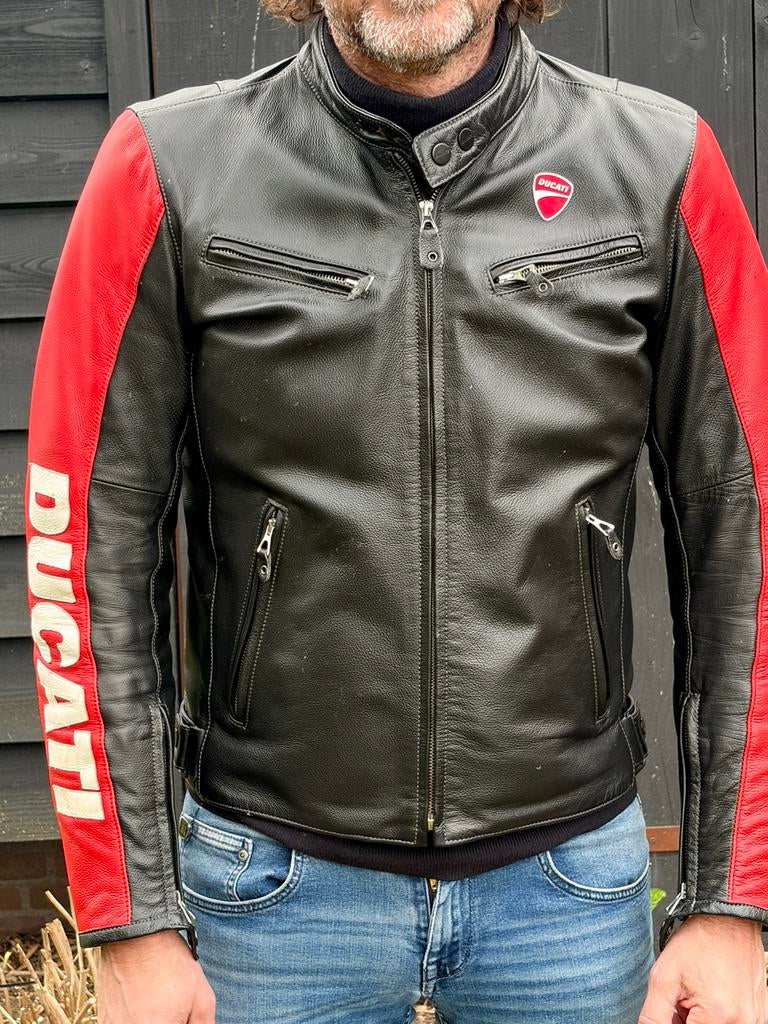 Ducati leren jas maat 52, Motoren, Kleding | Motorkleding, Jas | leer, Heren, Tweedehands, Ophalen of Verzenden