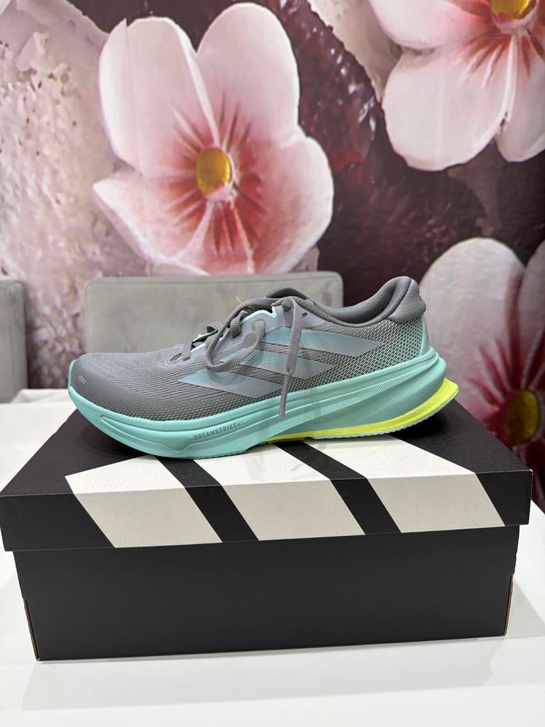 Adidas Supernova Rise 2 Dames Hardloopschoenen Grijs/Mint Gr, Adidas, Hardloopschoenen, Nieuw, Ophalen of Verzenden