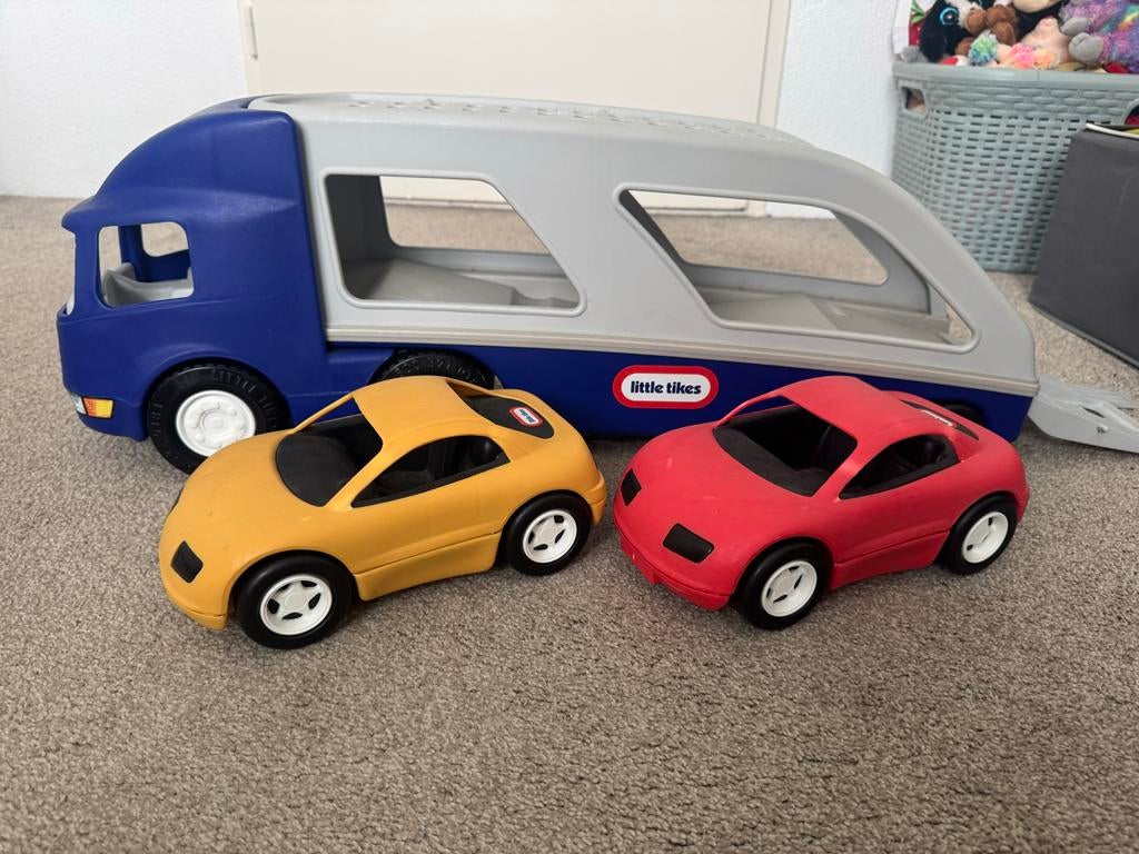 Little Tikes autotransporter met 2 auto's, Ophalen, Gebruikt