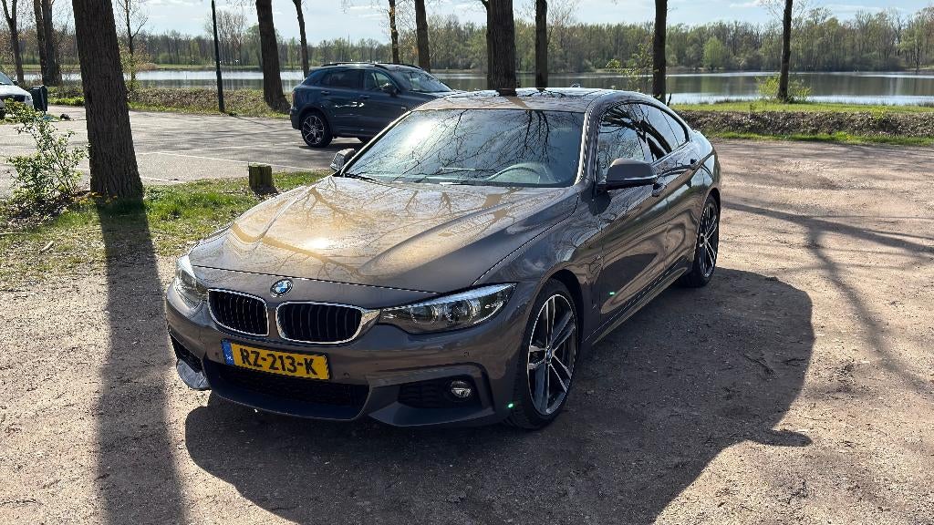 BMW 4-Serie Gran Coupé 420i 184pk Aut 2018 Wit, Auto's, 1998 cc, Lichtsensor, 4 cilinders, Bruin