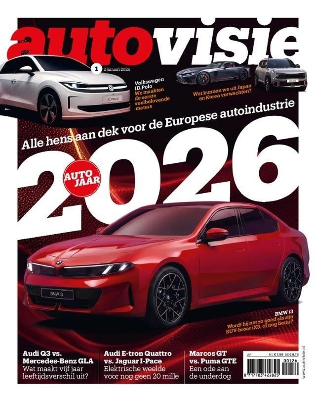 Autovisie 1 2026 : BMW 530e Touring - Jaguar I-Pace - Audi, Ophalen of Verzenden, Gelezen, Algemeen