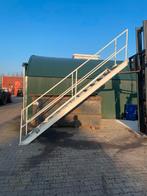 Containertrap met bordes trap container, Ophalen of Verzenden, Zo goed als nieuw, Trap, 2 tot 4 meter