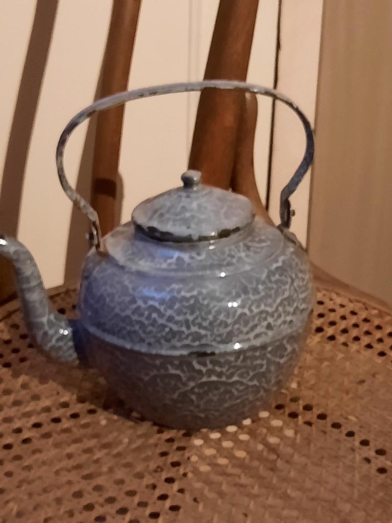 Grijsgewolkte bolle ketel, Ophalen of Verzenden