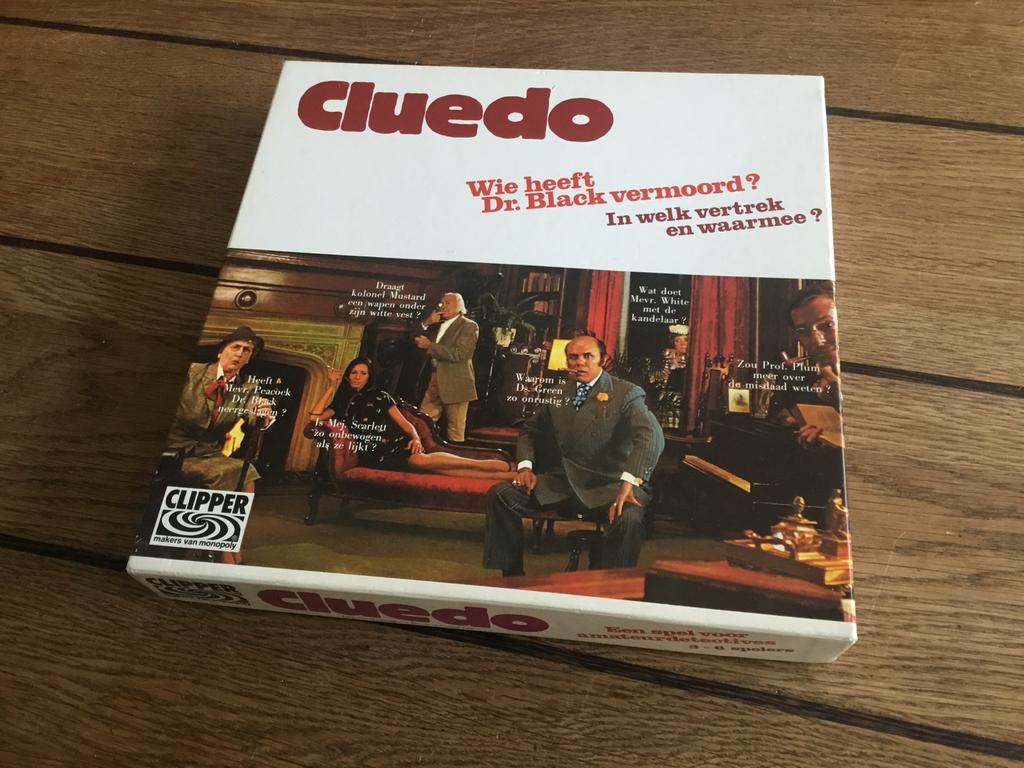 Cluedo spel bordspel vintage, Ophalen of Verzenden, Zo goed als nieuw