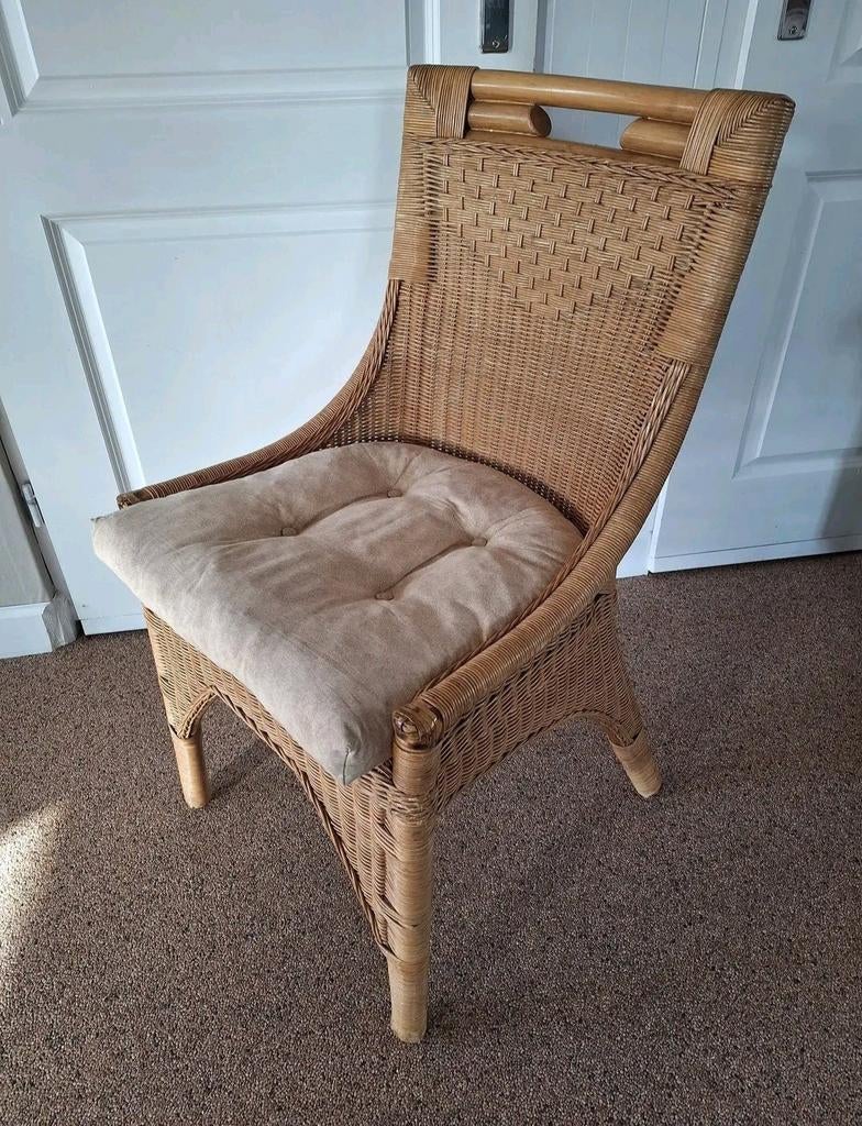 Rotan stoelen, Ophalen, Gebruikt, Bruin, Twee