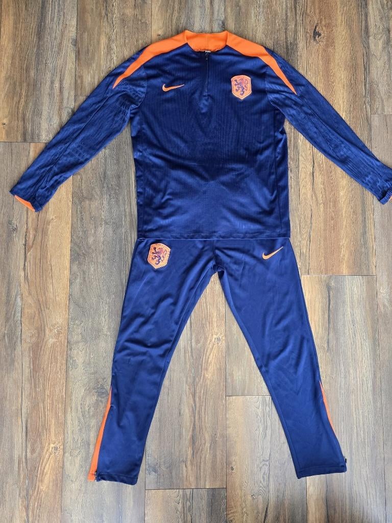 Nederlands Elftal Trainingspak 2024, Blauw, Nike, Ophalen of Verzenden, Zo goed als nieuw