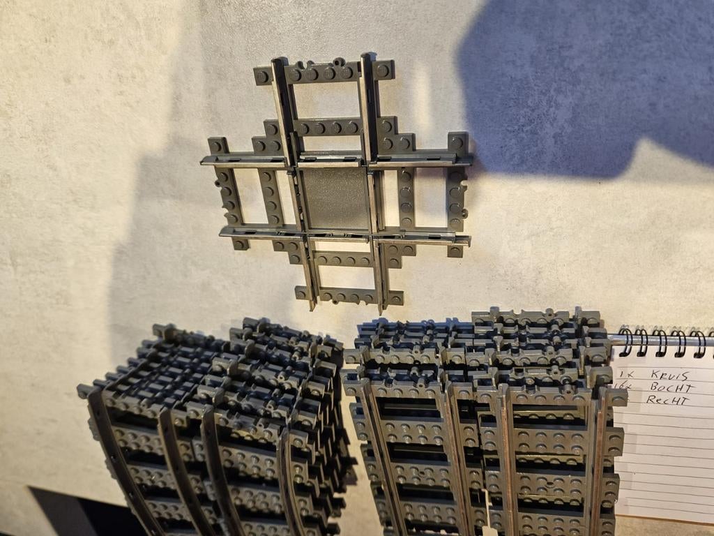 Lego 9V Treinspoor Rails - Divers, Kinderen en Baby's, Speelgoed | Duplo en Lego, Ophalen of Verzenden, Gebruikt, Losse stenen