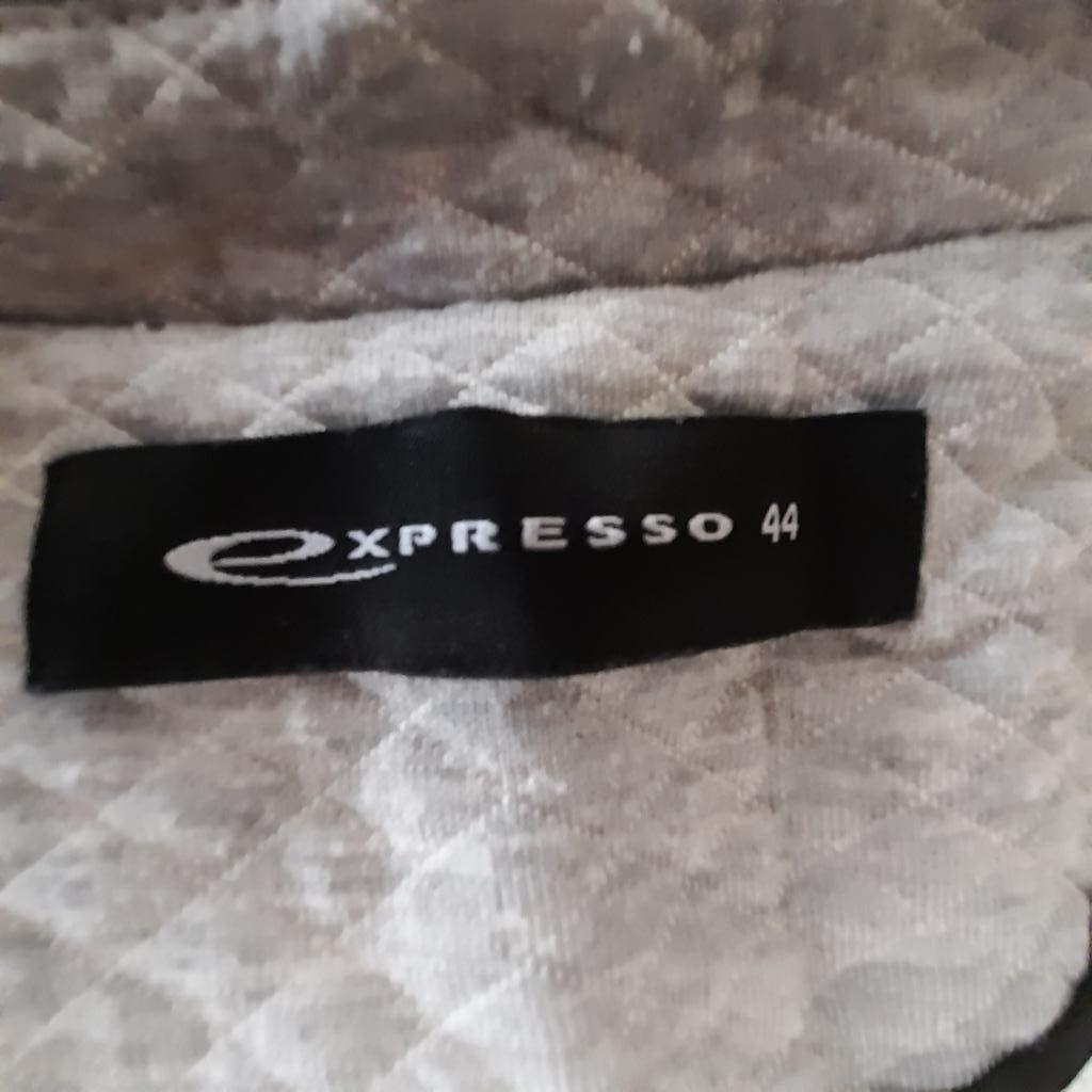 Grijs: voorjaars-/tussenjas colbert, lang model, Ophalen, Expresso, Maat 42/44 (L), Zo goed als nieuw