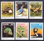 Zaire 1987 pf mi 939 - 944 dieren, Verzenden, Postfris, Dier of Natuur