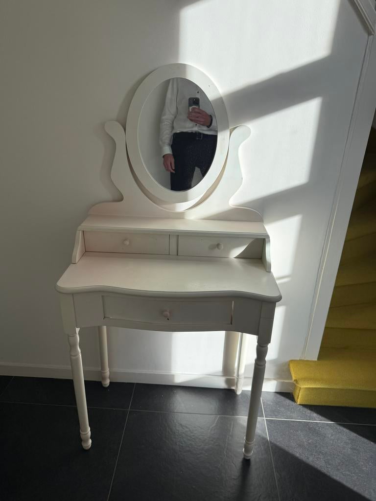Kinder make-up tafel met spiegel, Huis en Inrichting, Tafels | Kaptafels, Ophalen, Zo goed als nieuw, 50 tot 100 cm, Minder dan 100 cm