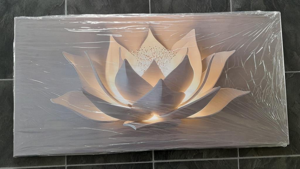 2 Nieuwe Fotolijsten Lotusbloem 100x50 cm, 50 tot 75 cm, Nieuw, Ophalen of Verzenden, 100 tot 125 cm